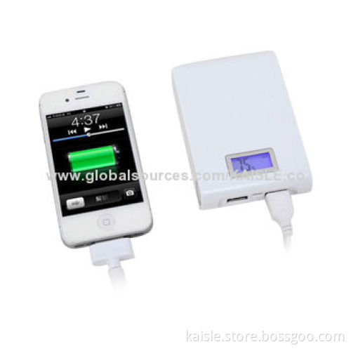 Power Bank with 8,000 to 10,400mAh Capacity, LCD Power Display